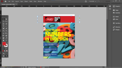 Jak přidat čísla stránek v Adobe InDesign