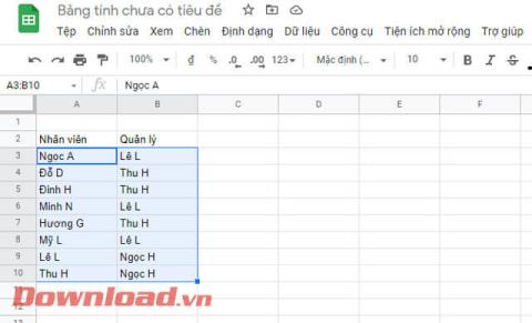 Instruktioner för att skapa genealogiska och organisationsdiagram på Google Sheets