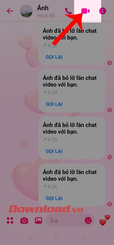 Upute za odabir pozadine prilikom upućivanja Facebook Messenger video poziva