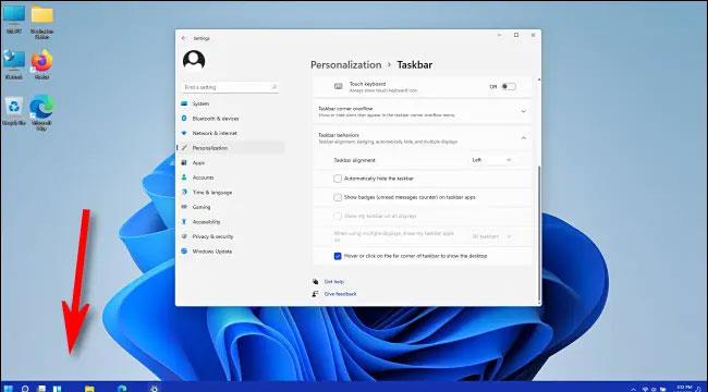 So richten Sie das Taskleistensymbol von Windows 11 linksbündig aus