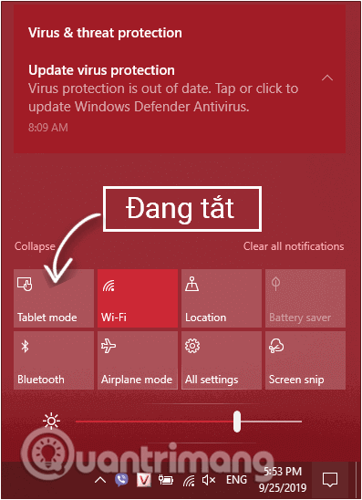 Activer/Désactiver le mode tablette sous Windows 10