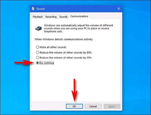 Comment désactiver la fonctionnalité de réduction automatique du volume du système lors d'un appel sous Windows 10