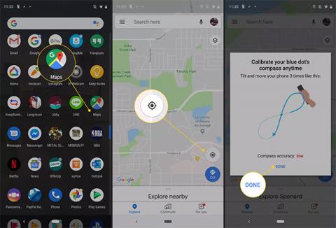 Come calibrare la bussola per Android