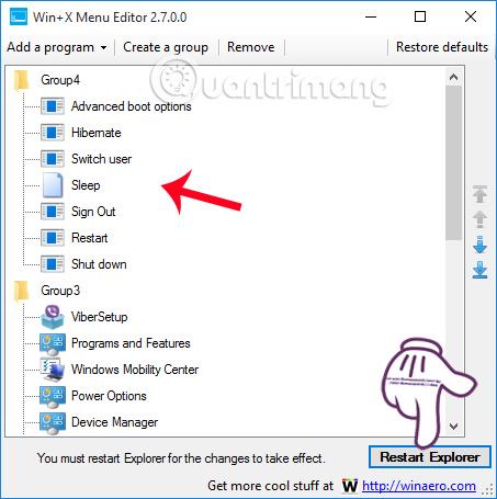 Instructions pour optimiser le menu utilisateur avancé de Windows 10