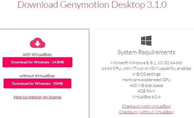 Genymotion を使用して Windows 10 で Android アプリを実行する方法