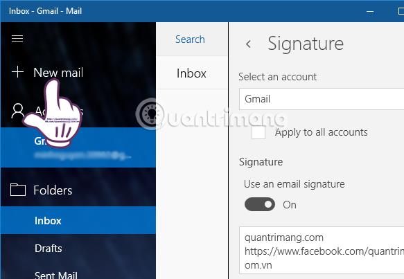 Comment changer la signature sur Mail Windows 10