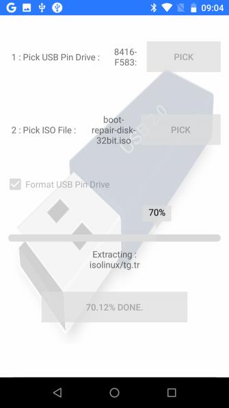 Istruzioni per ripristinare il computer utilizzando un dispositivo Android