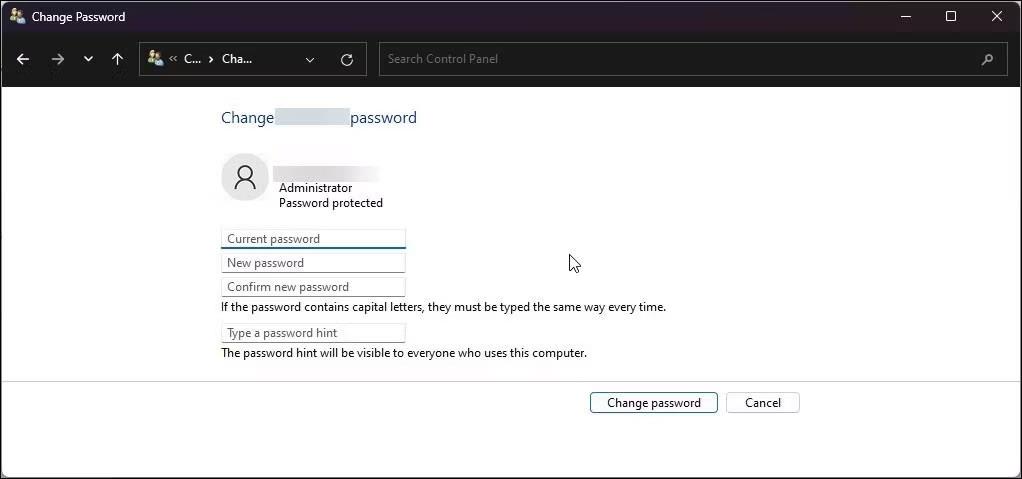 Come cambiare la password dell'account in Windows 11