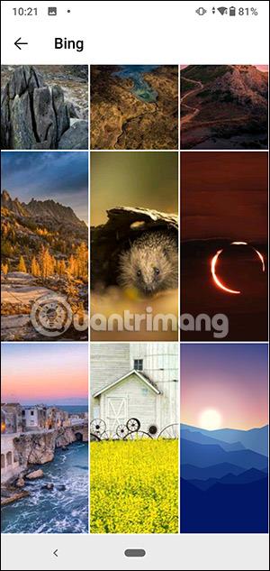 Comment utiliser les photos Bing comme fond d'écran Android