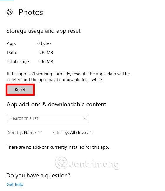 Comment réparer l'erreur de l'application Photos qui ne fonctionne pas sous Windows 10