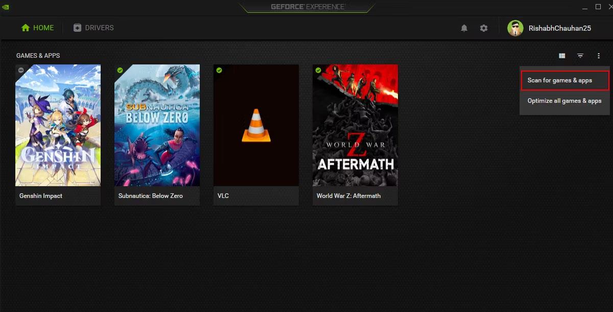 GeForce Experience ha problemi a trovare giochi su Windows: ecco come risolverlo