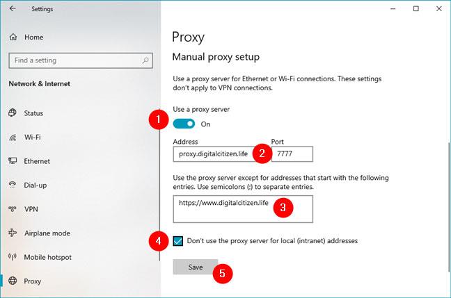 So konfigurieren Sie Proxyservereinstellungen in Windows 10