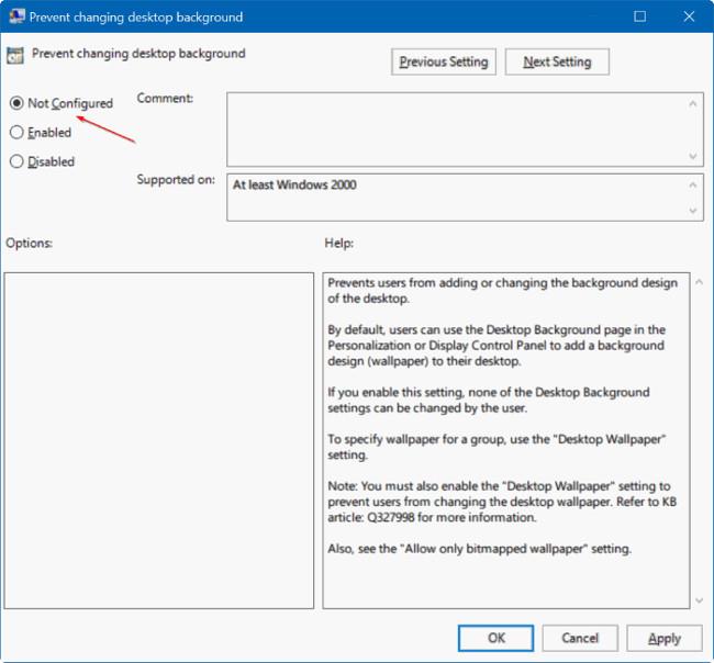 Ошибка «невозможно сменить обои рабочего стола» в Windows 10, вот как исправить ошибку