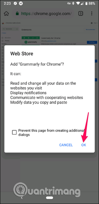 Comment installer l'extension Chrome sur Android