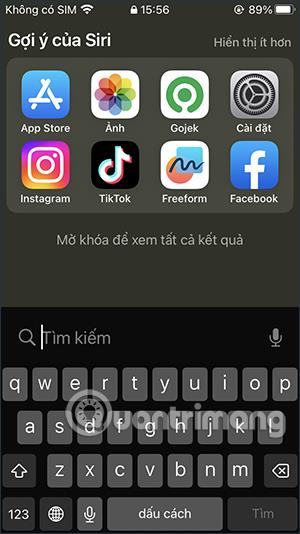 Instructions pour désactiver les outils d'affichage et de recherche d'aujourd'hui sur iPhone