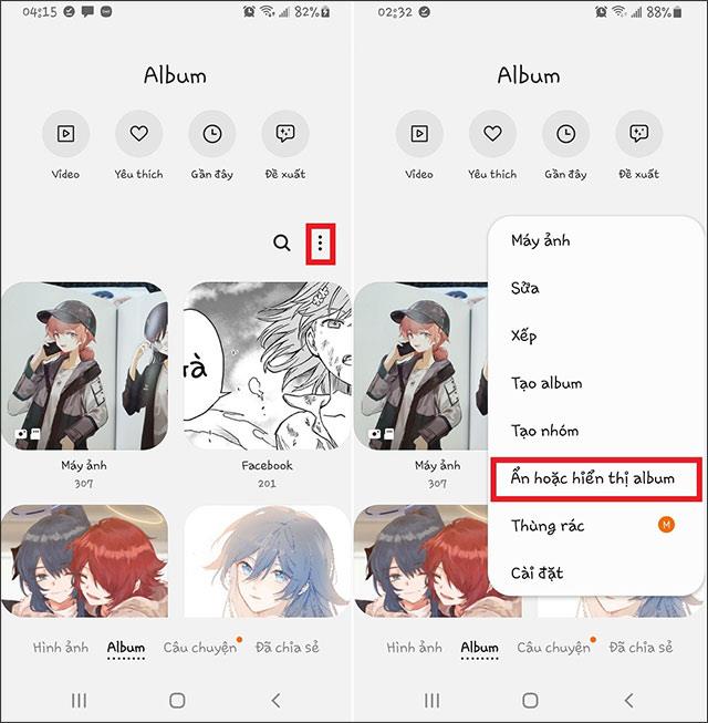 Comment masquer les albums photo sur les téléphones Samsung