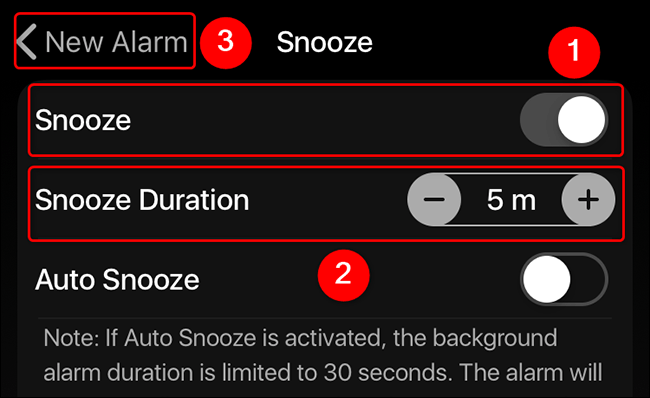 Come modificare il tempo di snooze predefinito su iPhone