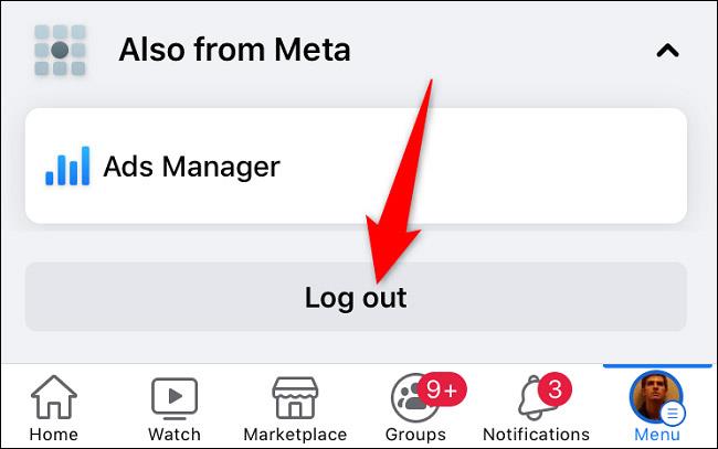 如何在 iPhone 上登出 Facebook