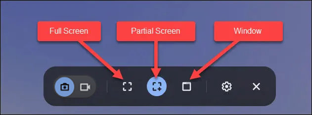 Chromebook 螢幕截圖說明