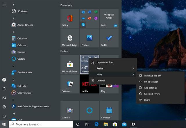 Come attivare il nuovo menu Start su Windows 10 20H2