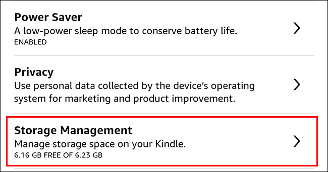 Comment libérer de l'espace de stockage sur Kindle