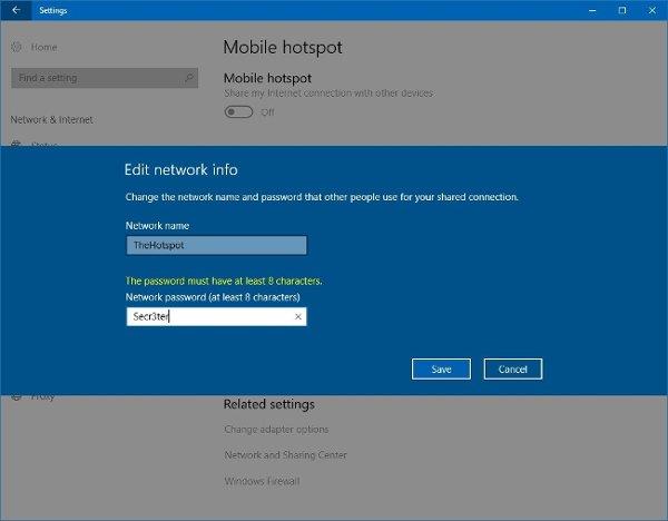 Comment utiliser Mobile Hotspot sur Windows 10 pour partager la connexion réseau