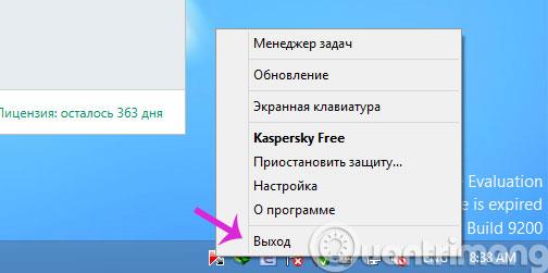 Come passare Kaspersky Free Antivirus all'interfaccia inglese