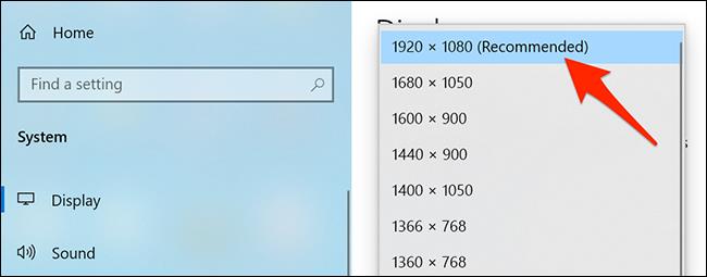 Windows 10에서 화면 해상도를 확인하는 방법