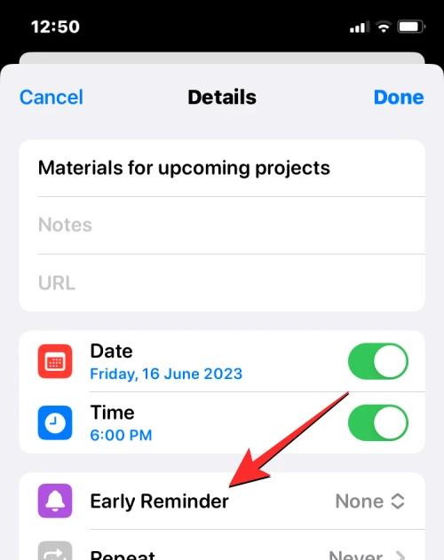 Comment configurer des notifications anticipées pour les rappels sur iOS 17