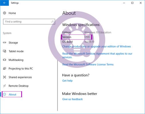 컴퓨터에 설치된 Windows 10 버전을 확인하는 방법