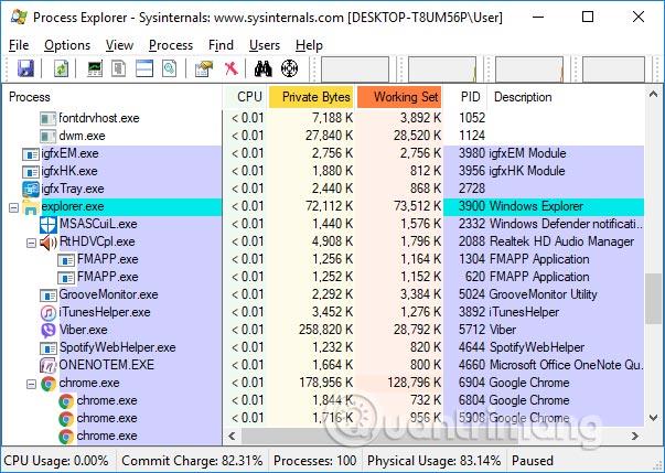 Process Explorer を使用して Windows でウイルスをスキャンする方法