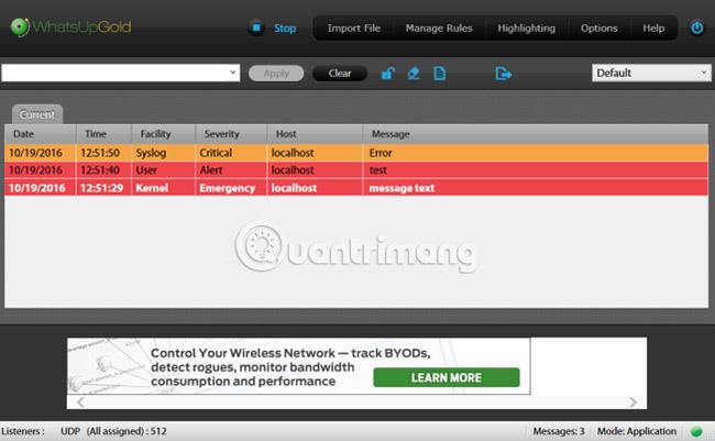 Meilleur logiciel Syslog Server gratuit et payant pour Windows