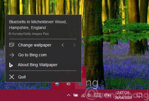 Découvrez Bing Wallpaper : l'application passe automatiquement à un nouveau fond d'écran chaque jour.