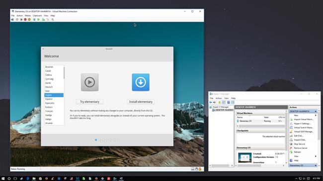 Instructions pour utiliser Hyper-V pour exécuter Linux Distro sur Windows 10