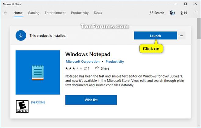 Come installare/disinstallare l'applicazione Blocco note in Windows 10