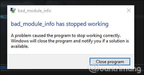 Come correggere lerrore Bad_Module_Info su Windows 10