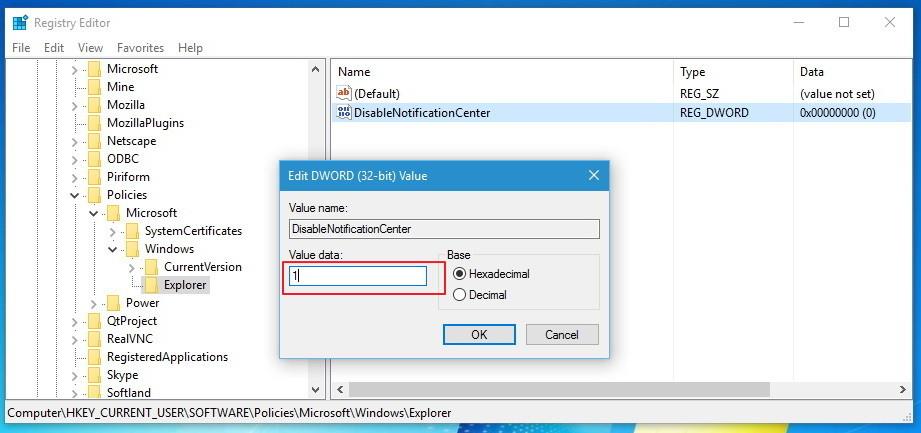 Voici comment personnaliser et désactiver (désactiver) le Centre d'action sous Windows 10