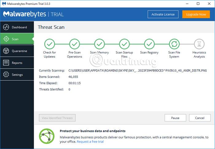 Rimuovi efficacemente i virus con il software Malwarebytes Premium