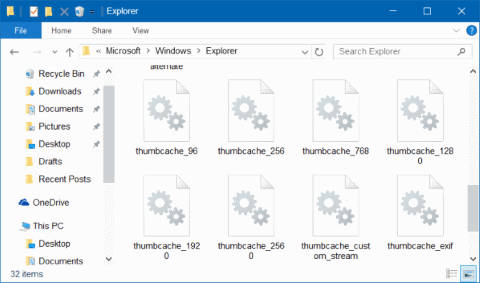 Comment supprimer et réinitialiser le cache des vignettes sous Windows 10