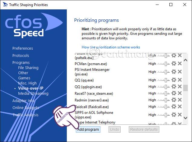 Comment augmenter la vitesse de connexion Internet avec cFosSpeed