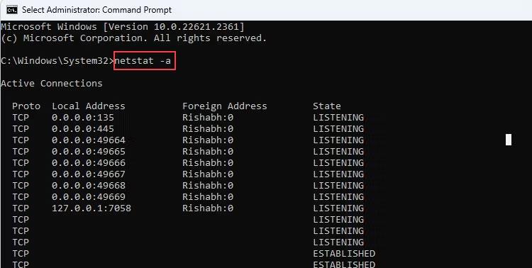 So verwenden Sie den Netstat-Befehl in Windows 11, um die Netzwerkaktivität zu überwachen