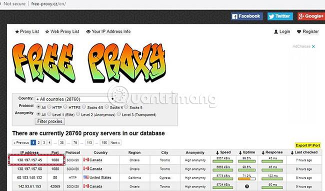 Comment contourner le serveur proxy sur LAN