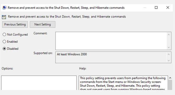 修復 Windows 10 上目前沒有可用的電源選項錯誤