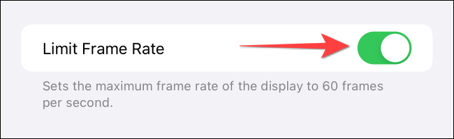 Comment limiter l'affichage ProMotion à 60 Hz sur iPhone et iPad