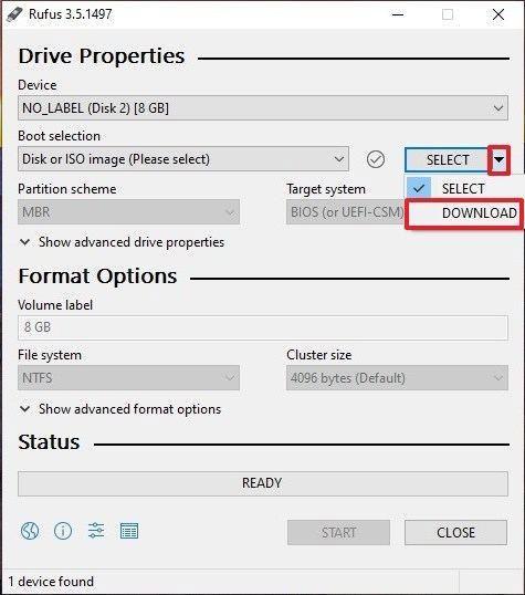 Comment créer un démarrage USB, USB pour installer Windows avec Rufus