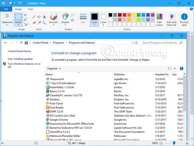 Comment créer une liste des programmes installés sous Windows