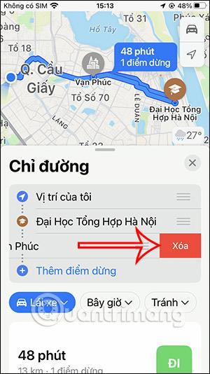 Instructions pour ajouter des arrêts sur Apple Maps