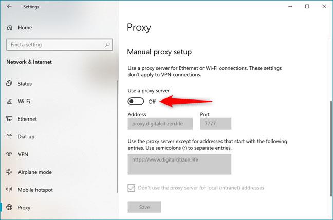 Comment configurer les paramètres du serveur proxy dans Windows 10