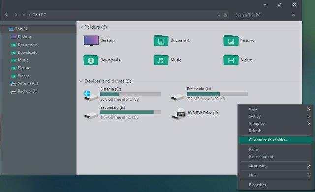 10 Dunkles Design für Windows 10