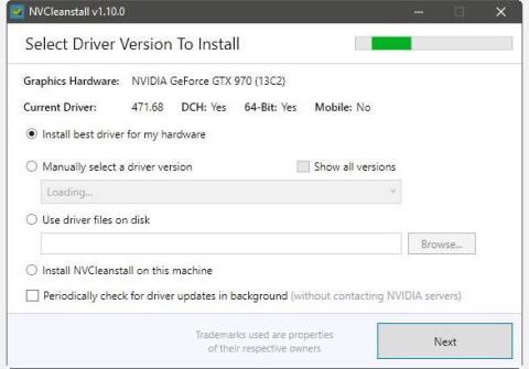 Personalizza le impostazioni del driver NVIDIA con NVCleanstall